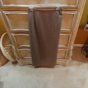 Tan tweed skirt